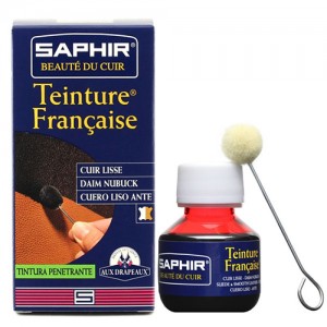 Краска для кожи растительного дубления проникающая, спиртовая Saphir Teinture francaice арт 0812 50 мл нейтральная